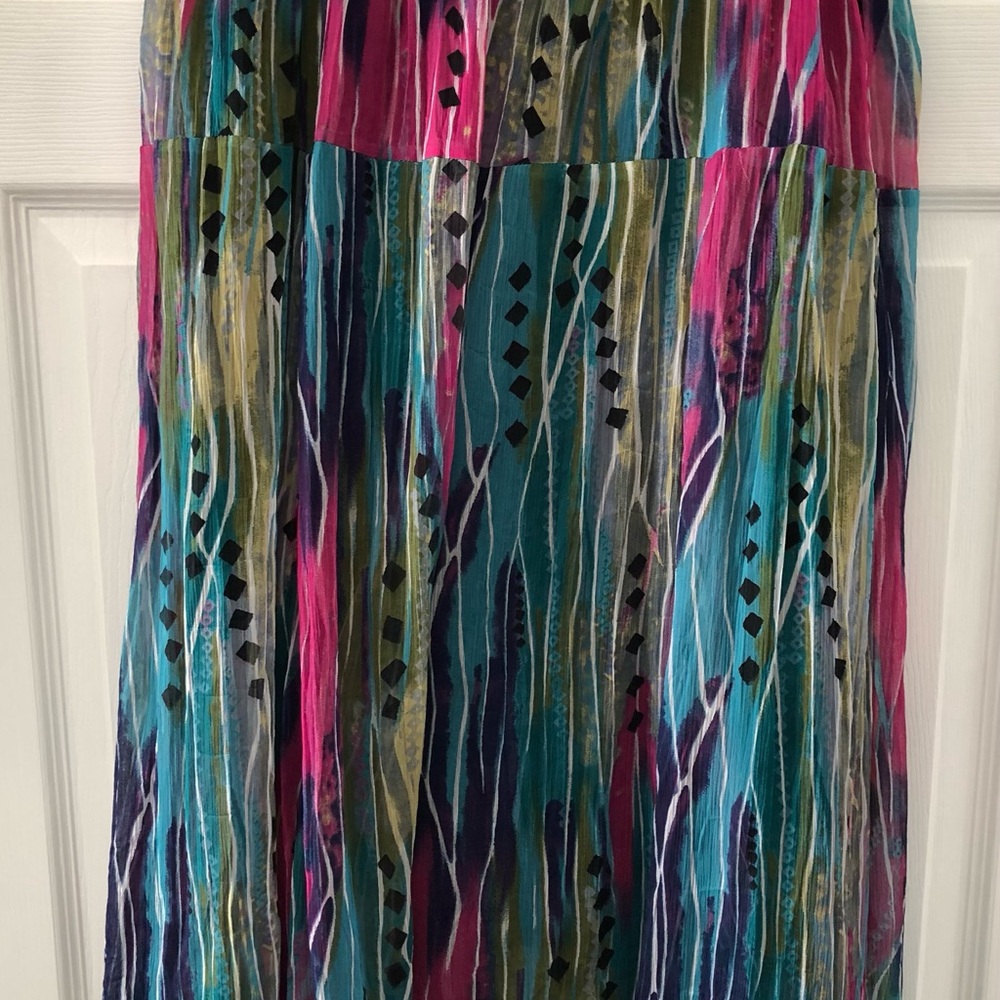 Size XL ANU by Natural Gauze Maci Skirt Y2K Vintage Whimsigoth Artsy Boho Lined